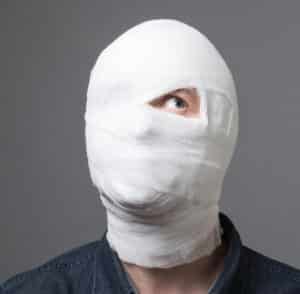 Personal Injury Terms - man in bandages