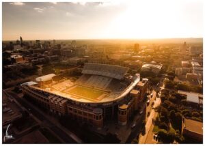 personal injury faq darrel k royal stadium drone shot